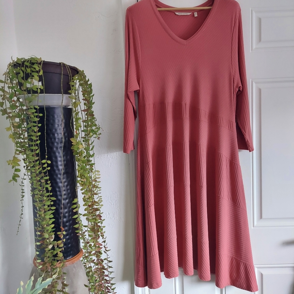 Soft Surroundings Pink Midi Dress